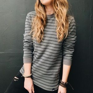 Vans Striped Long Sleeve with Skull Detail